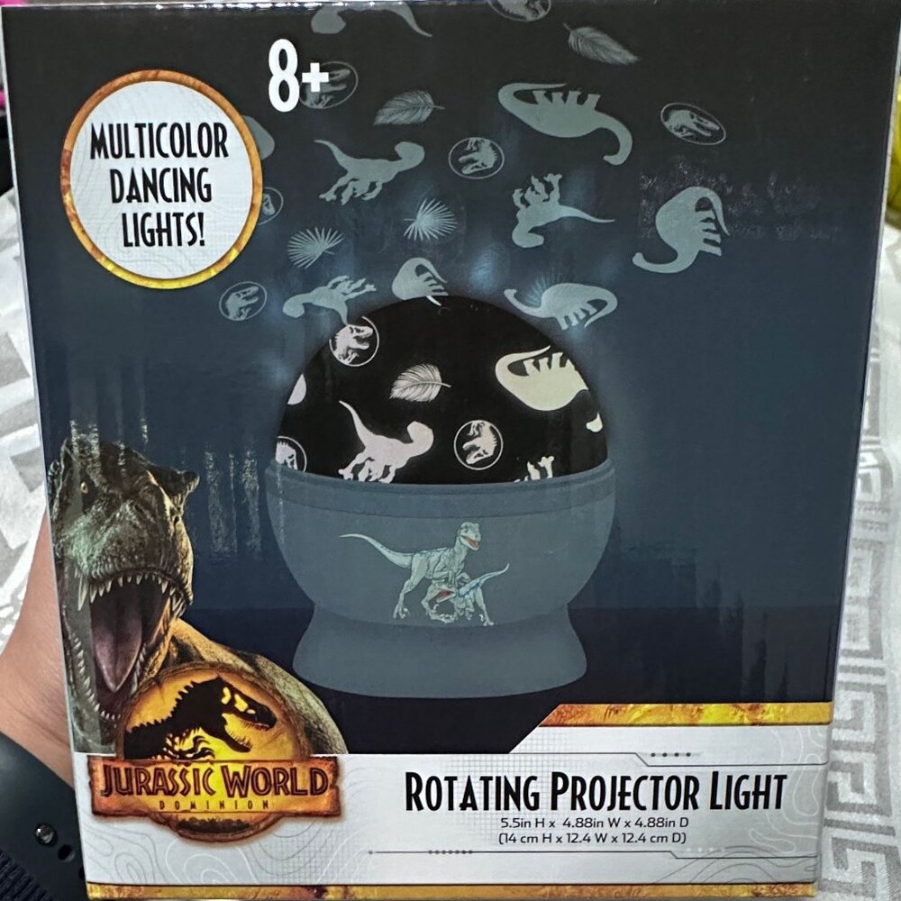 Jurassic World rotating projector light.